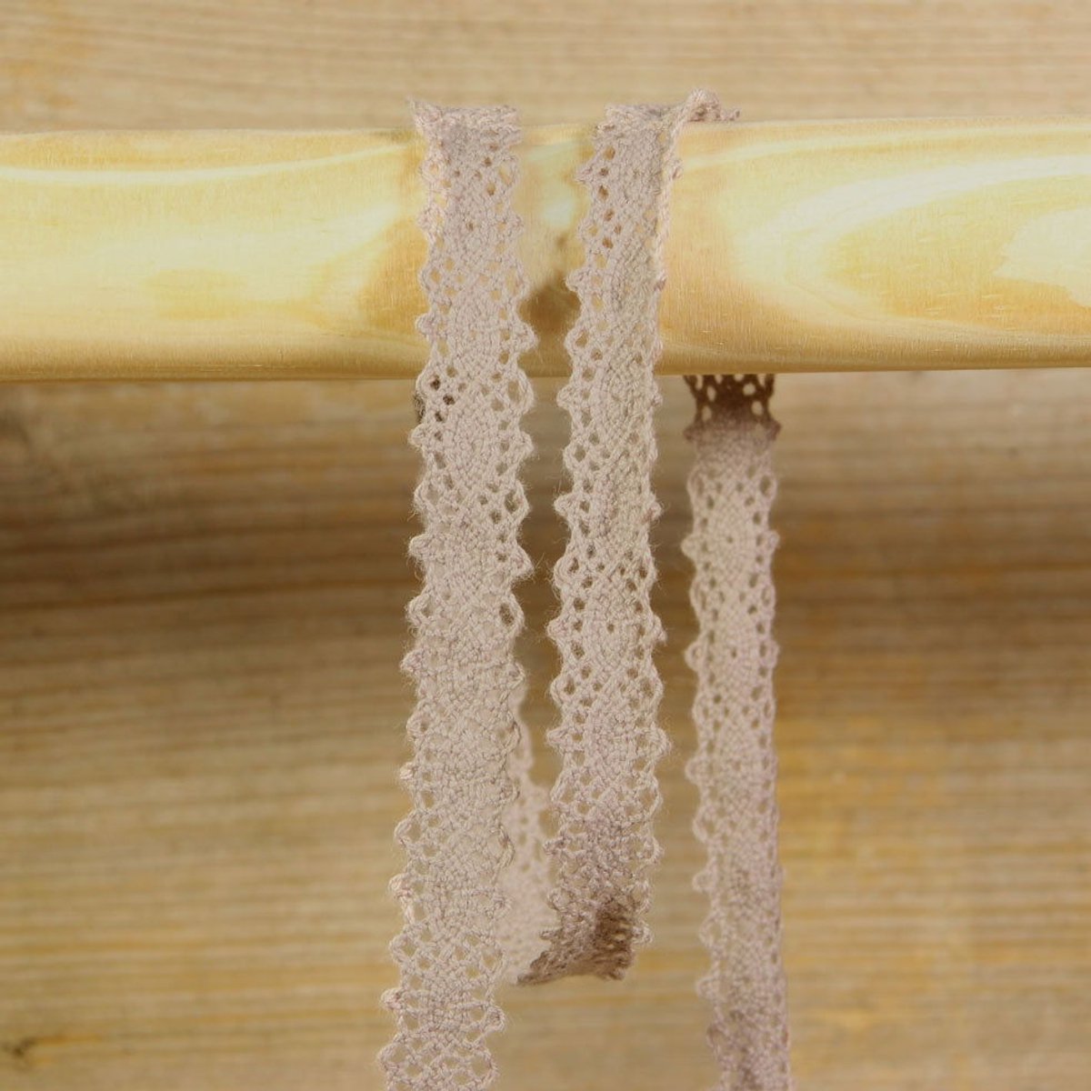 Kanten Kadolint > 12mm x 10m | Oud Roze Katoen